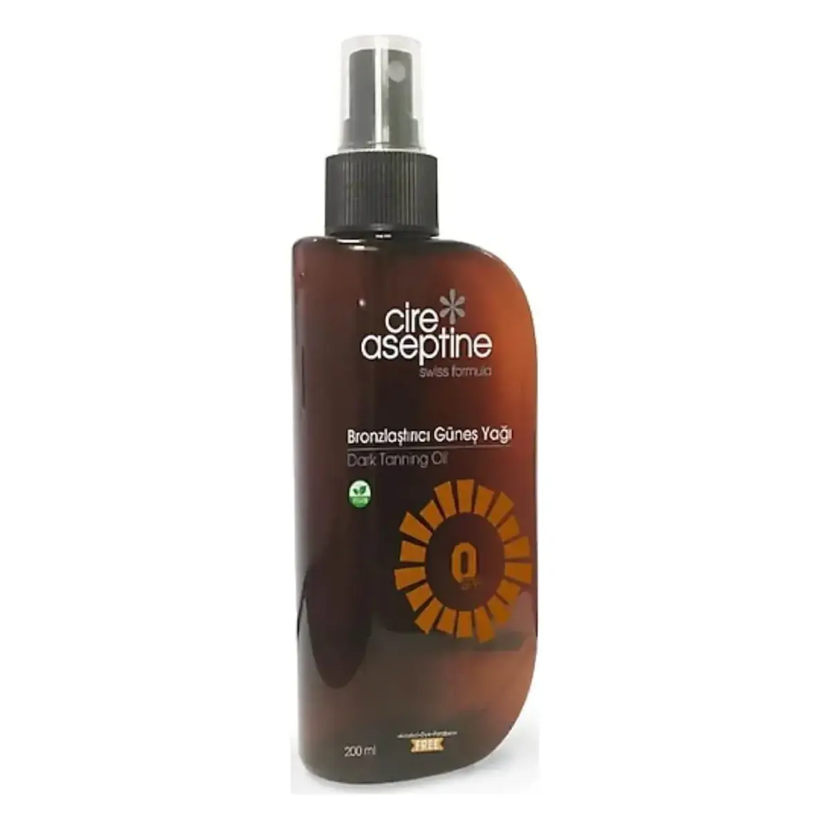 Cire Aseptine Bronzlaştırıcı Güneş Yağı 0 SPF 200 ml