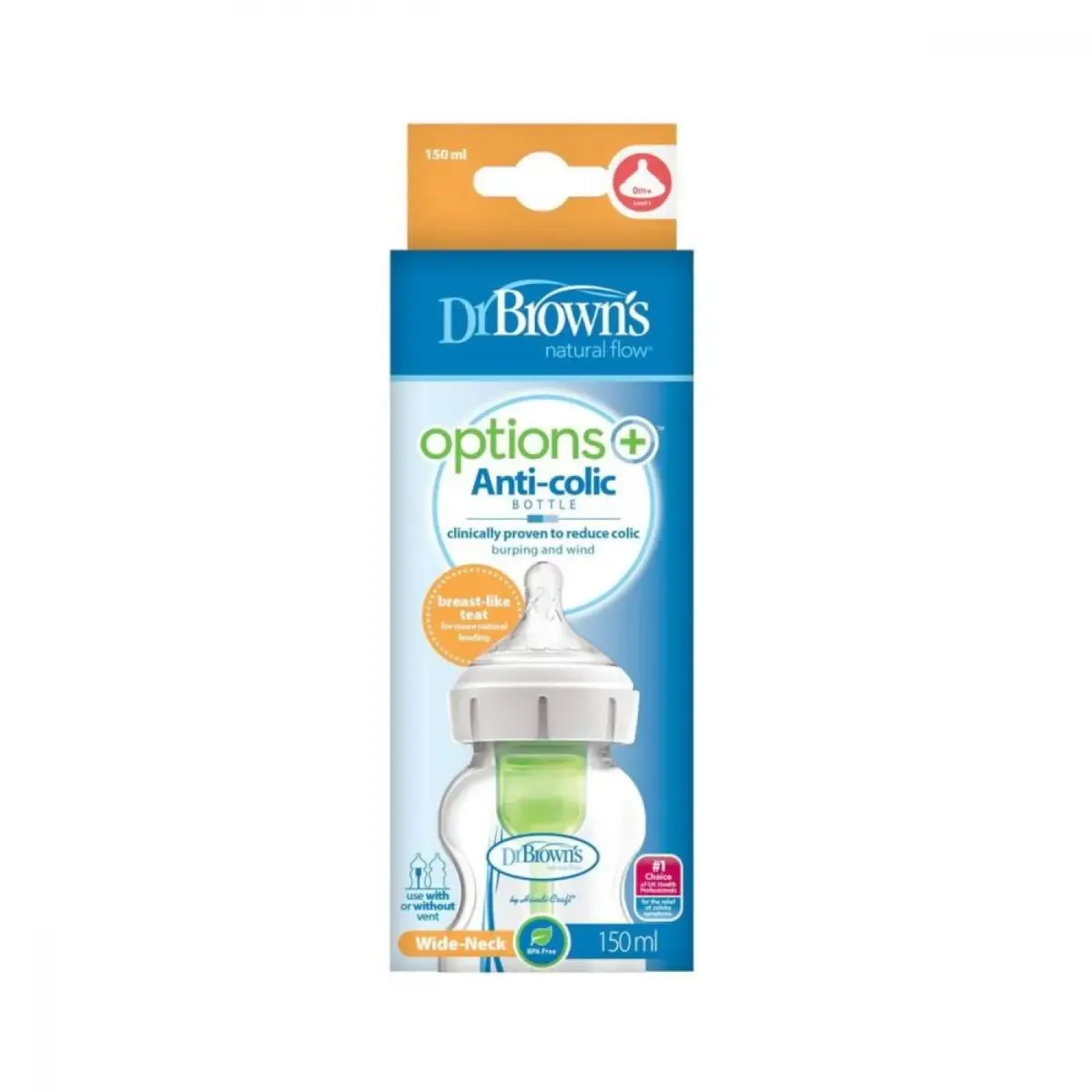Dr Browns Options+ Geniş Ağız PP Biberon 150 ml