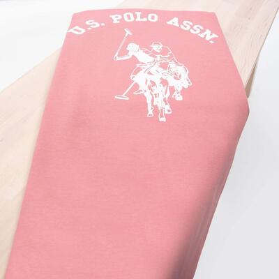 U.S Polo Battaniye Retro Pembe