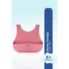 Wee Baby Nanninom Silikon Mama Önlüğü Pembe
