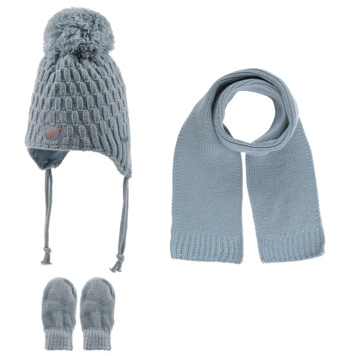 Kitti Atkı Bere Eldiven Takım Açık Mavi