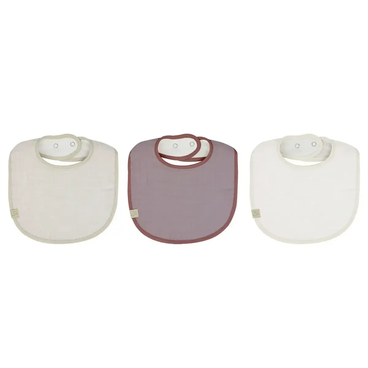 Bistyle Organik Fular Önlük Müslin 3lü Taş - Ekru - Antrasit