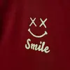 Winimo T-Shirt Smile Baskılı Bordo