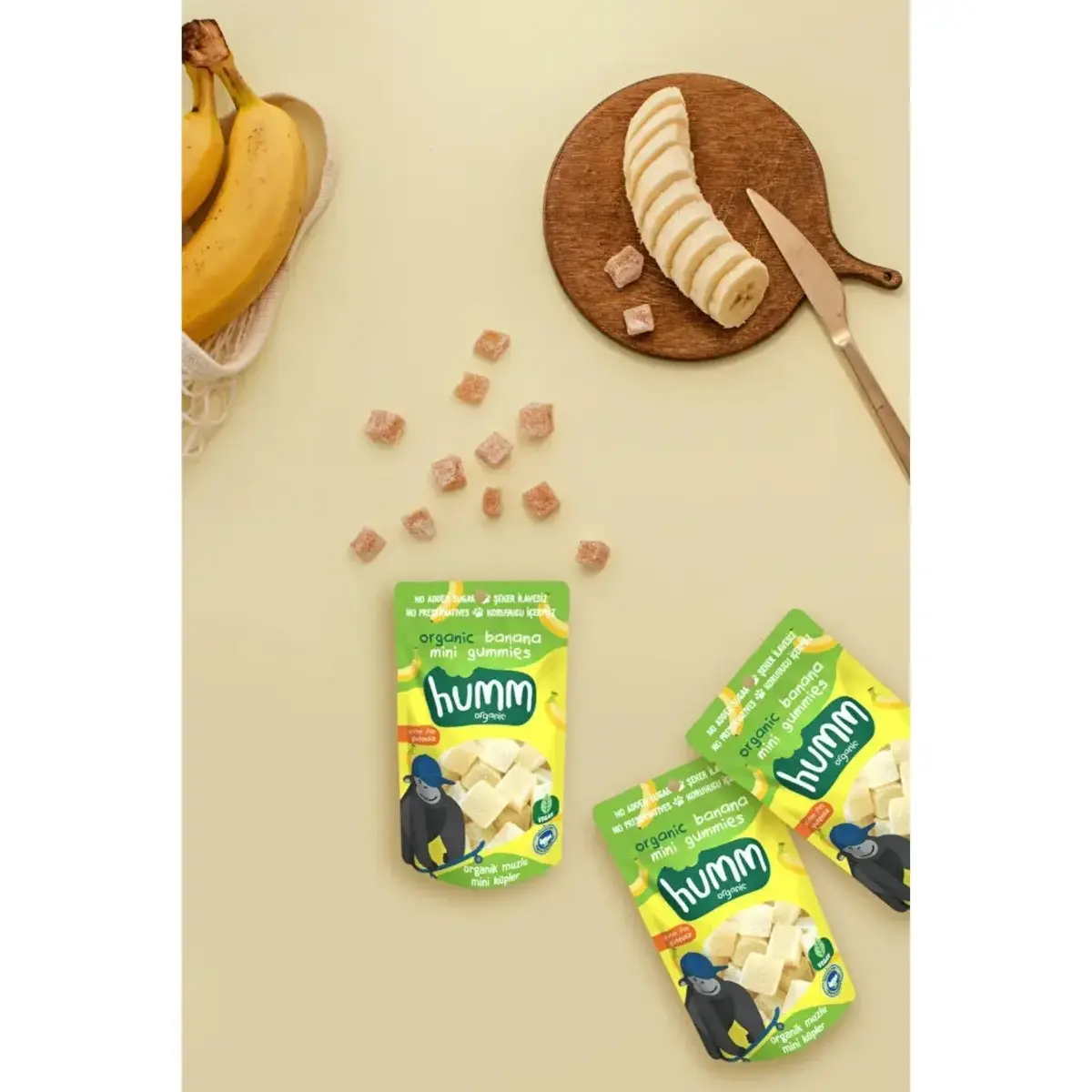 Humm Organik Glutensiz Vegan Muzlu Mini Küpler 30gr