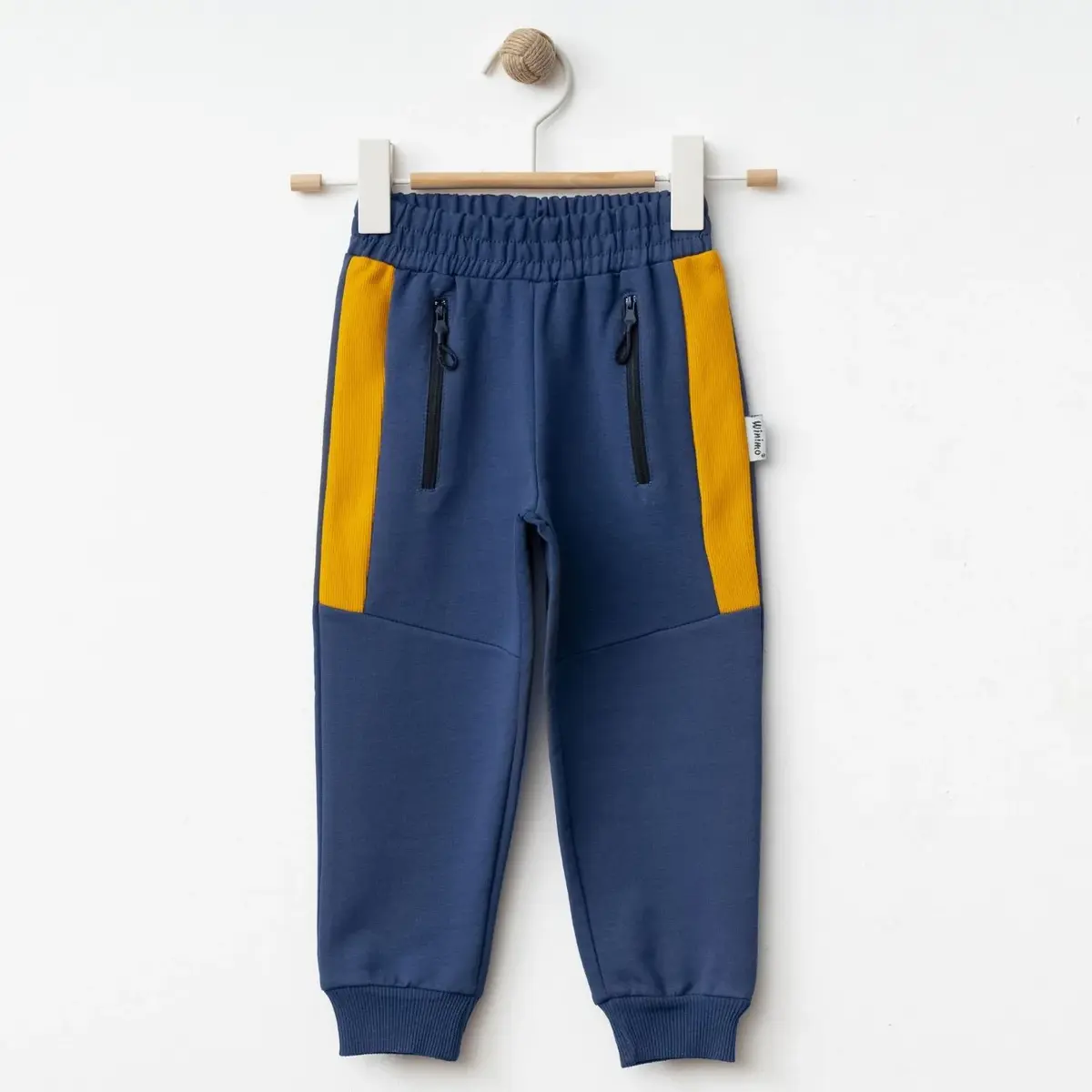 Winimo Çocuk Eşofman Altı Yan Parçalı Fermuarlı İndigo Winimo Çocuk Eşofman Altı Yan Parçalı Fermuarlı İndigo