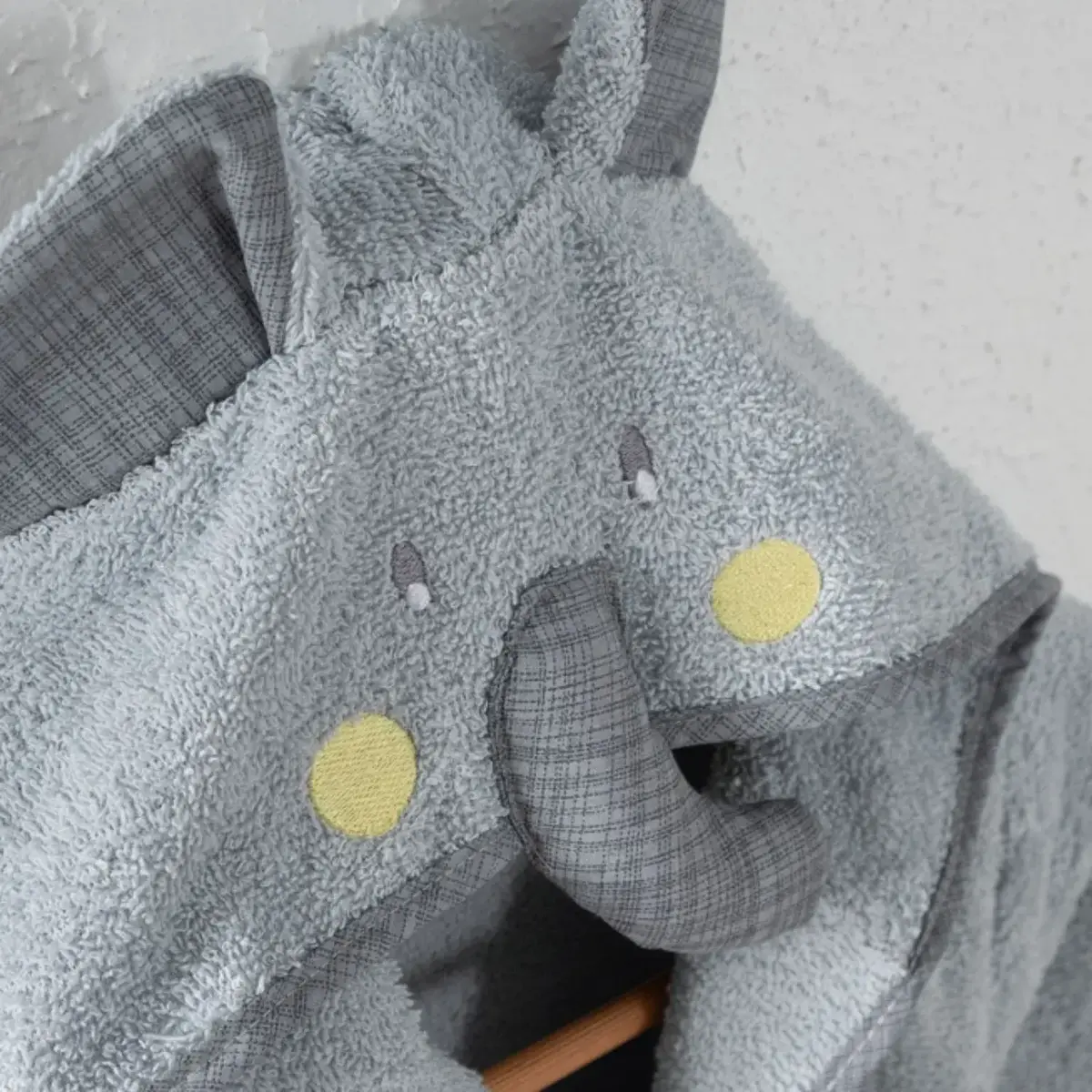 Angeltouch Bebek Bornozu Figürlü Gri