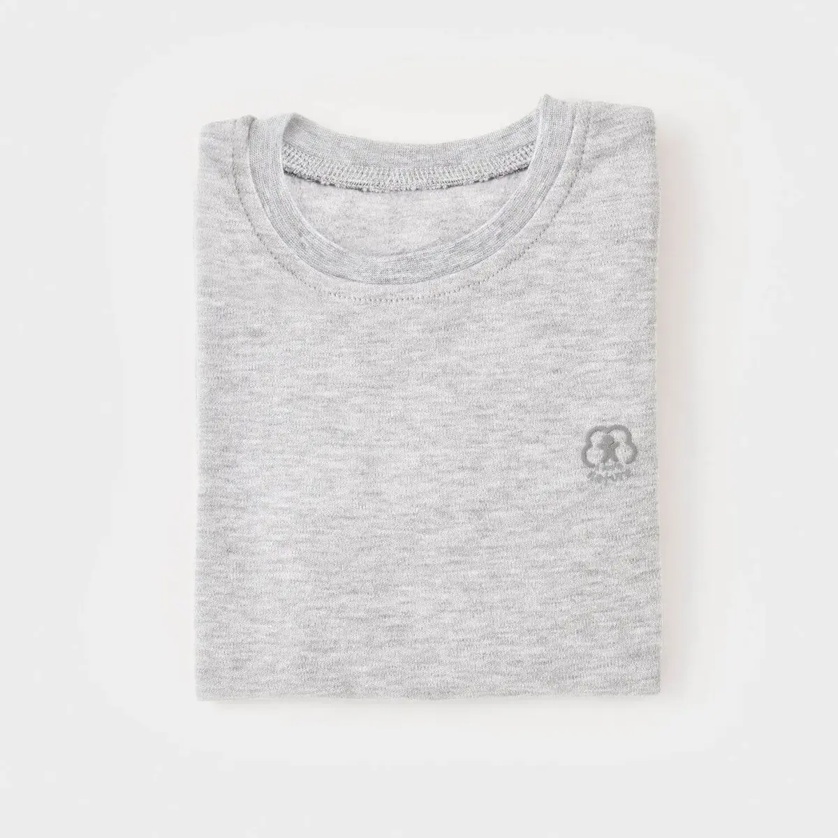 Bibaby Organik Sweatshirt Little Basic Gri Melanj