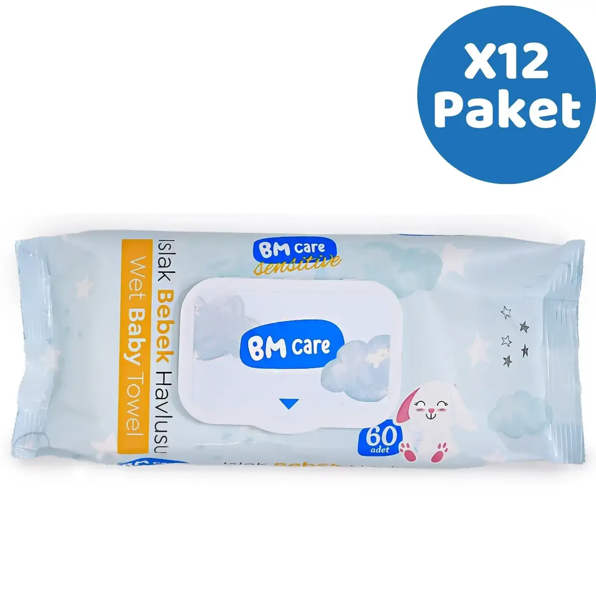 BM Care Sensitive Islak Havlu 12x60lı
