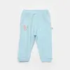 Bibaby Organik Pantolon Patiksiz Always Happy Gül Kurusu - Mint