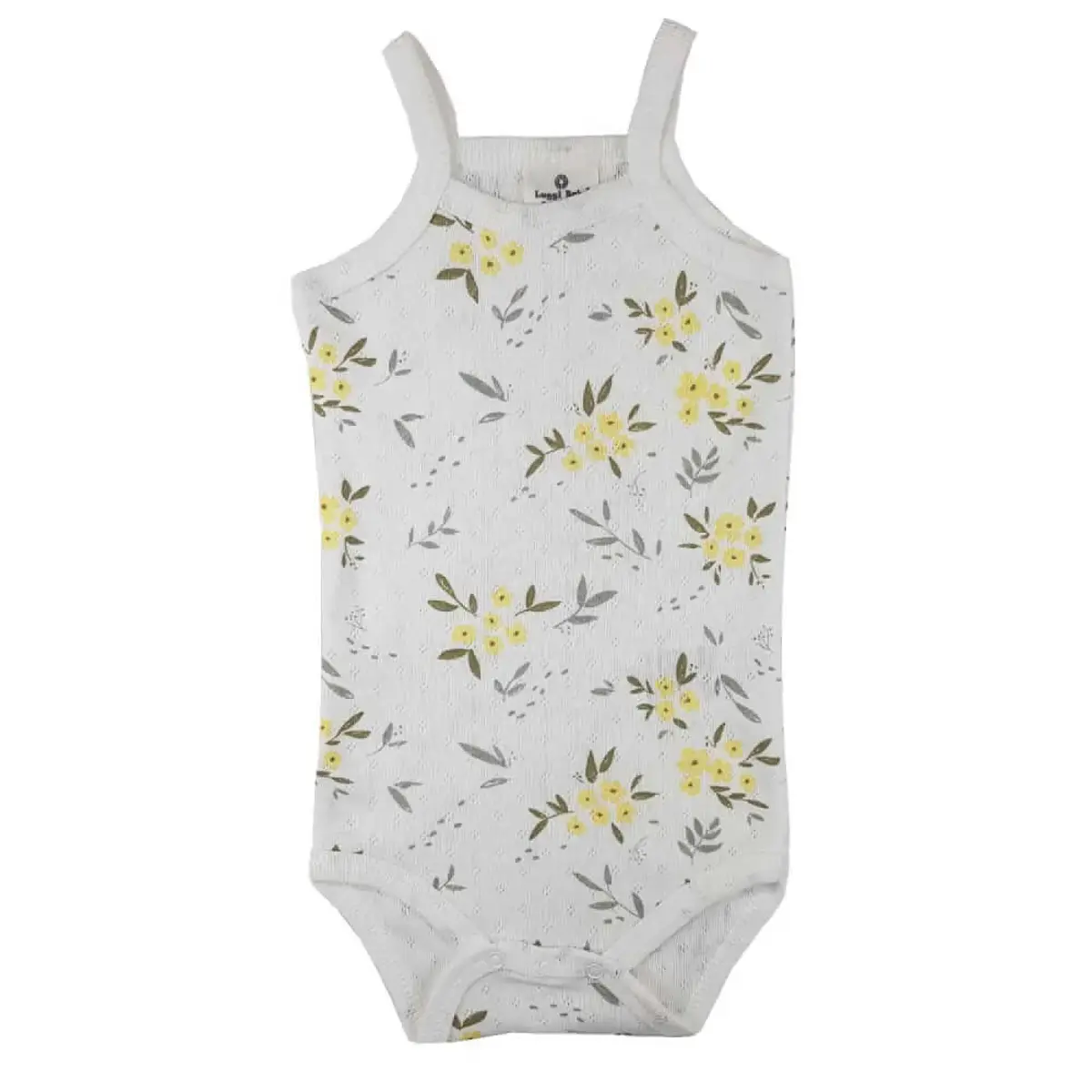 Luggi Baby Organik Body İp Askılı Jakarlı