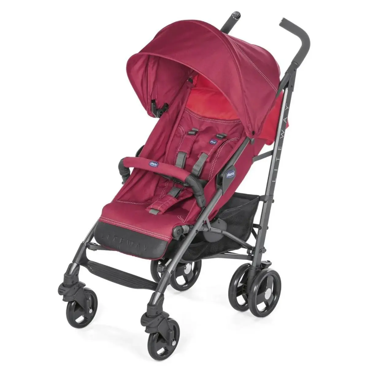 Chicco Lite Way 3 Top Bebek Arabası Red Berry