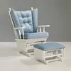 Meltem Kids Emzirme Koltuğu- Markizi Beyaz Soft Mavi