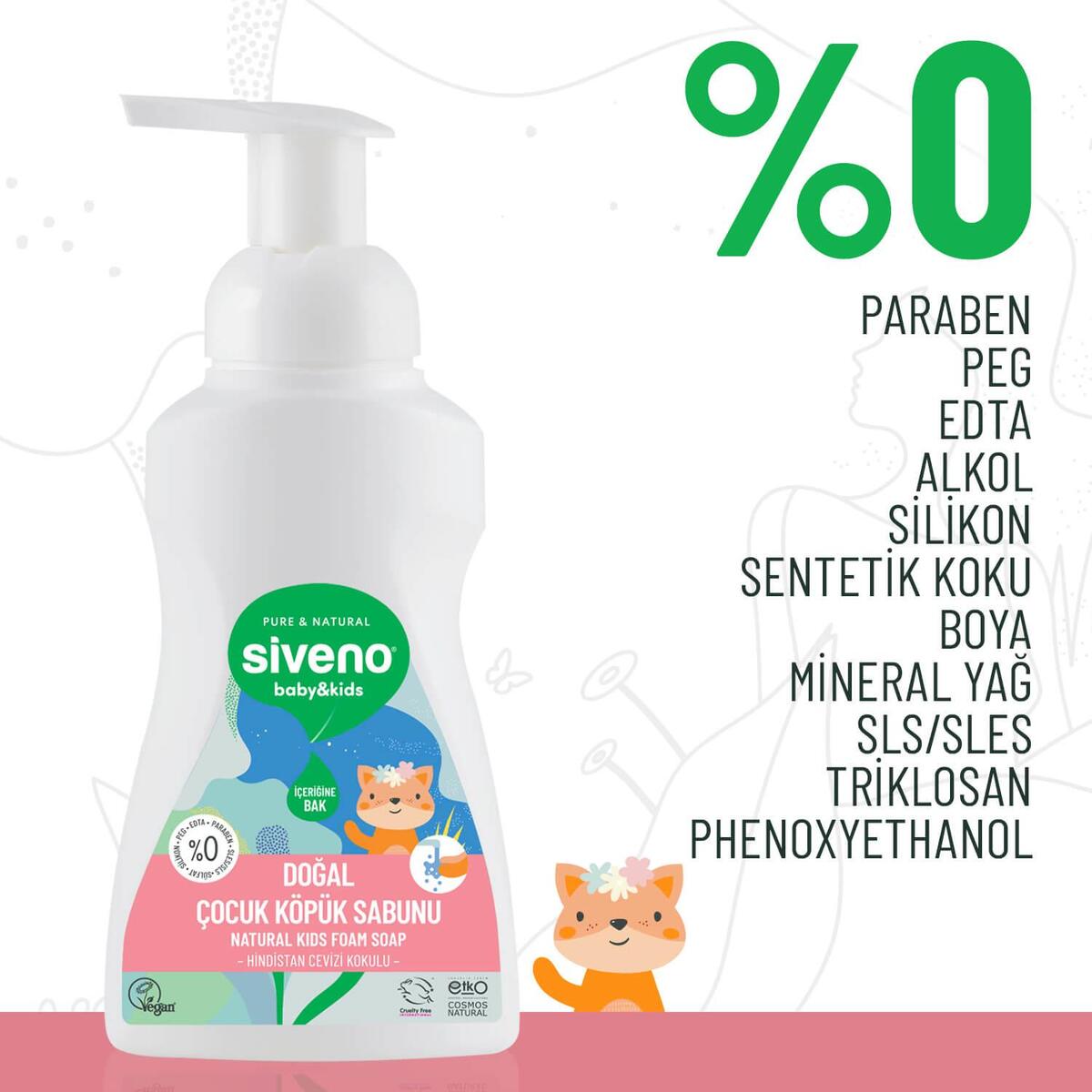 Siveno Kids Zeytinyağlı Doğal Köpük Sabun 250 ml