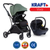 Kraft Viva I-Size Travel Sistem Bebek Arabası Green 1*1