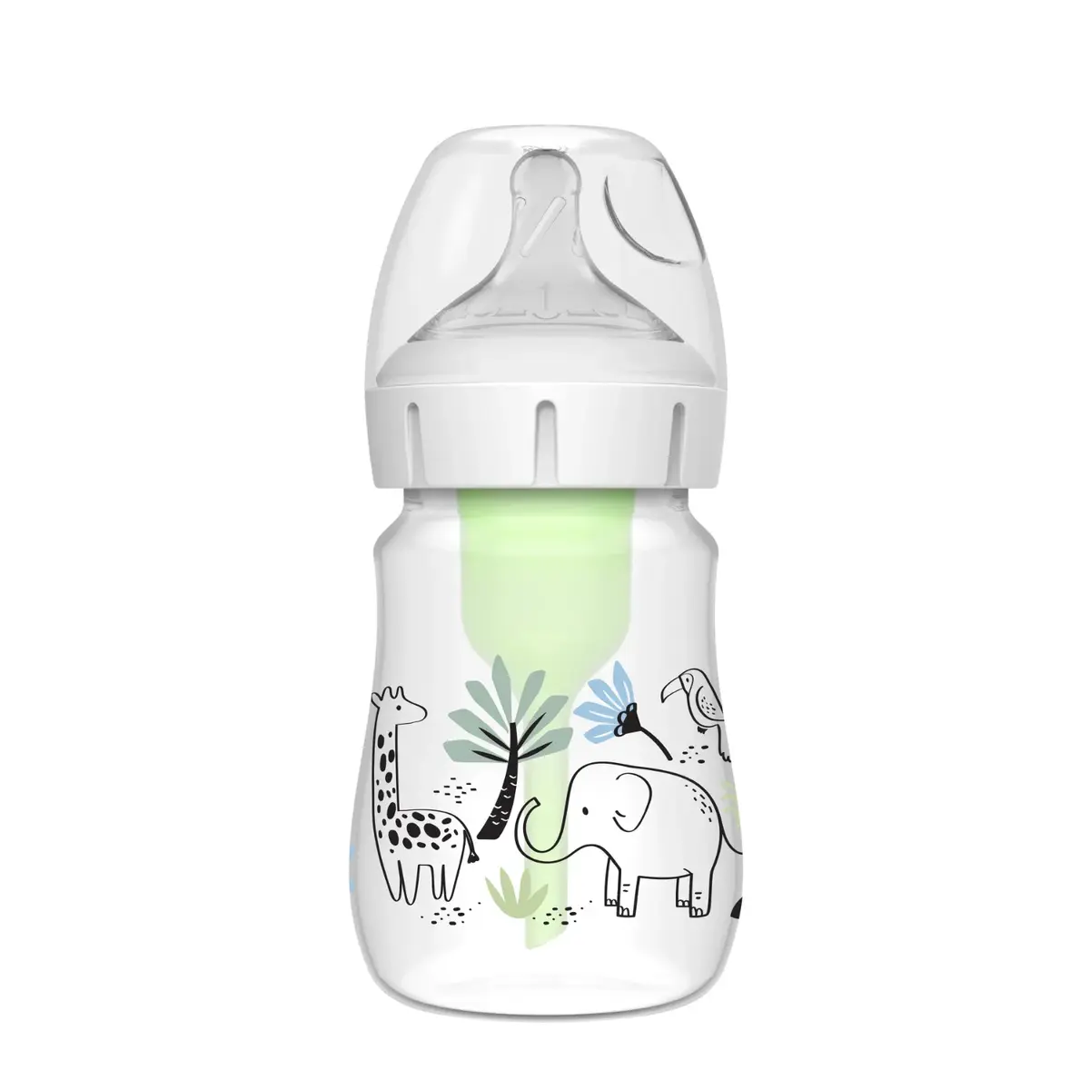 Dr Browns PP Biberon Geniş Ağız Anti-Kolik Options+ Orman Fil Desenli 150 ml 