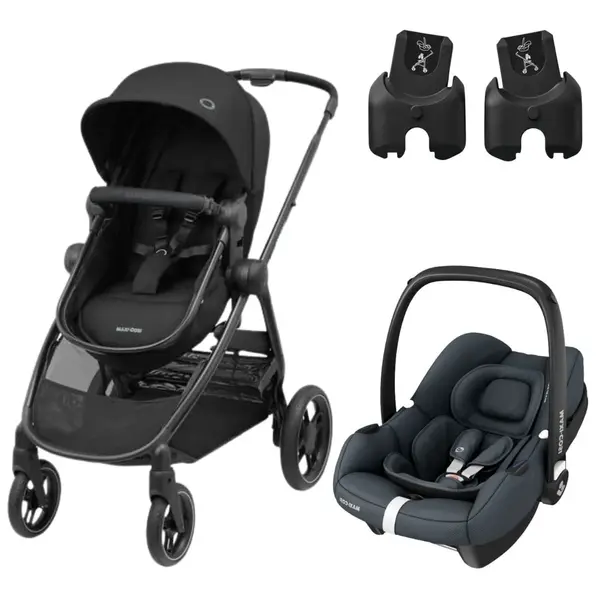 Maxi Cosi Zelia3 Travel Sistem Bebek Arabası Essential Black