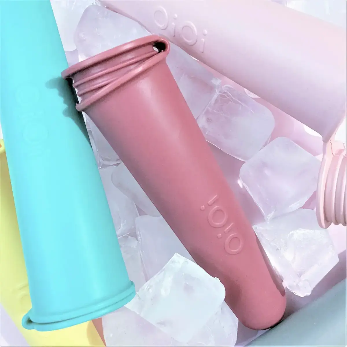 OiOi Buz Buz Dondurma Kalıbı 2li Bubble Beige - Powder Grey