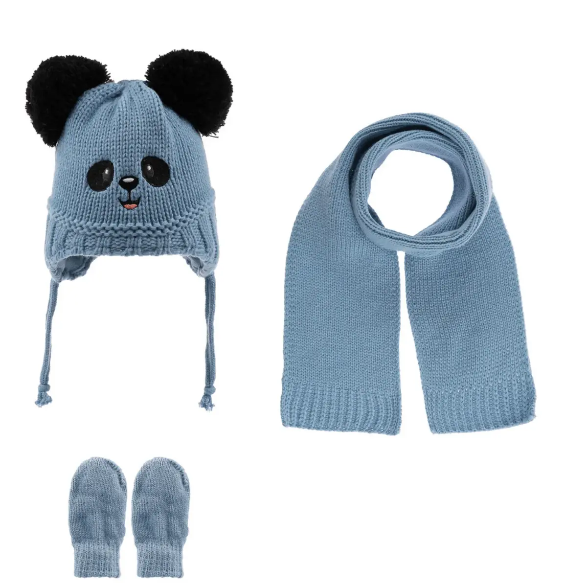 Kitti Atkı Bere Eldiven Takım Mavi Kitti Atkı Bere Eldiven Takım Mavi