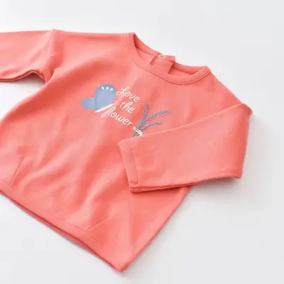 Bibaby Organik Pijama Takımı Wild Flowers Coral