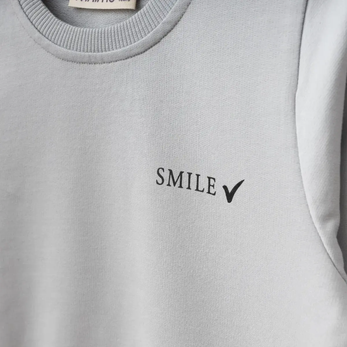 Winimo 2li Takım Smile Smile Baskılı Boyalı Gri