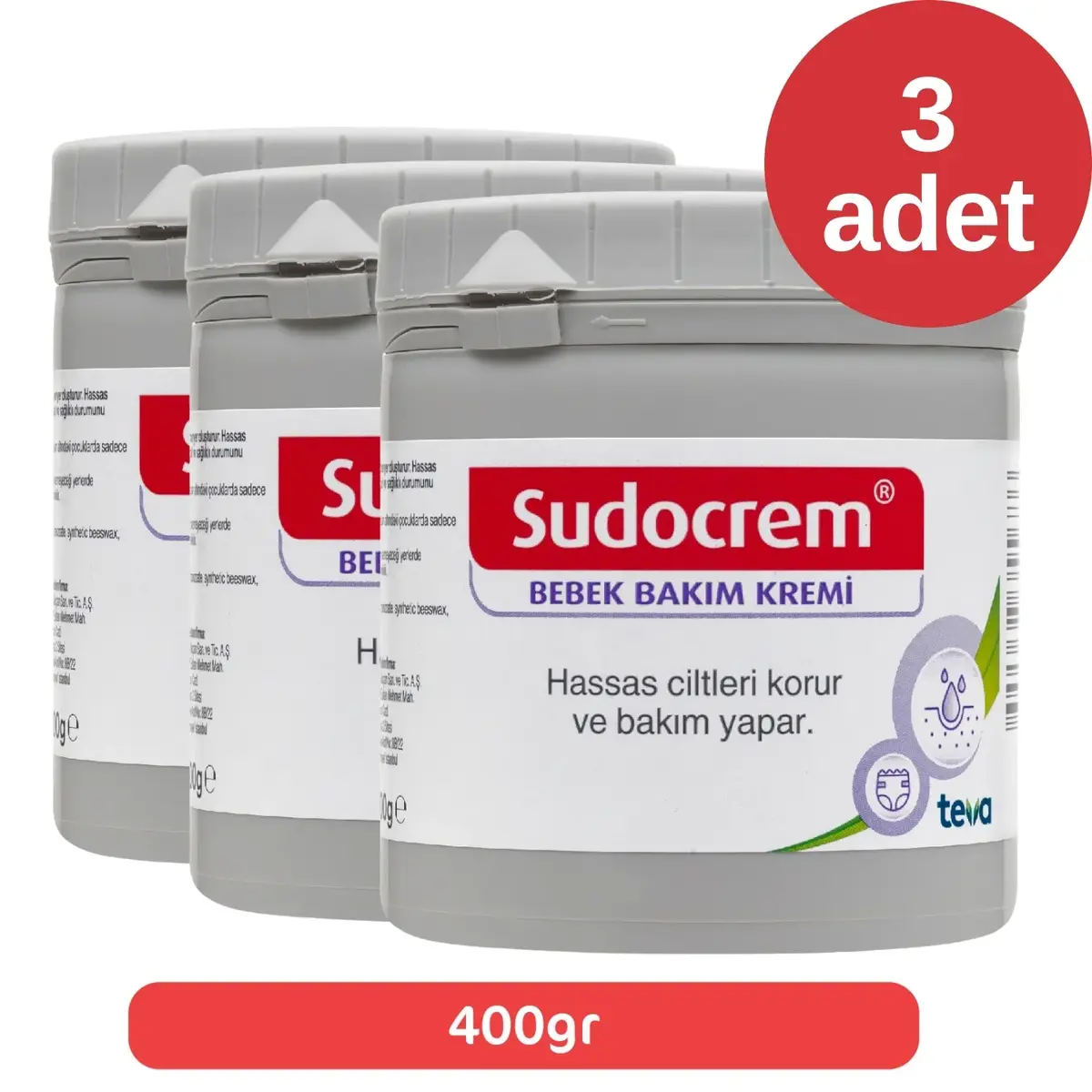 Sudocrem Bebek Bakım Kremi 400 gr x3