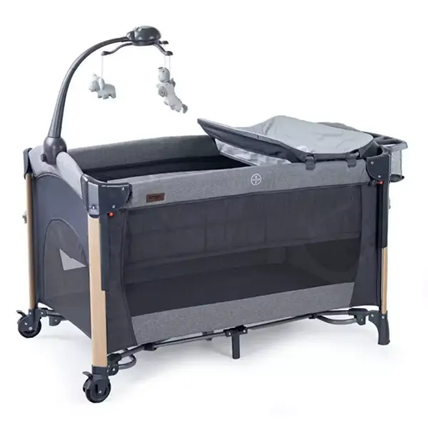 Prego 8069 Elips Plus Anne Yanı Oyun Parkı 70x120 cm Gri