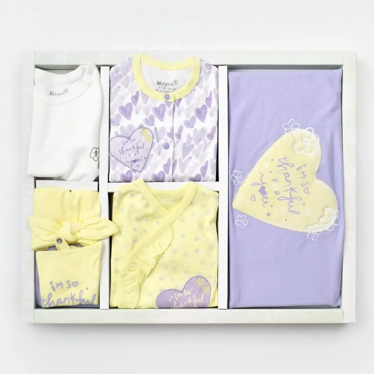 Bibaby Hastane Çıkışı 10lu Organik Love You Yellow Lavender