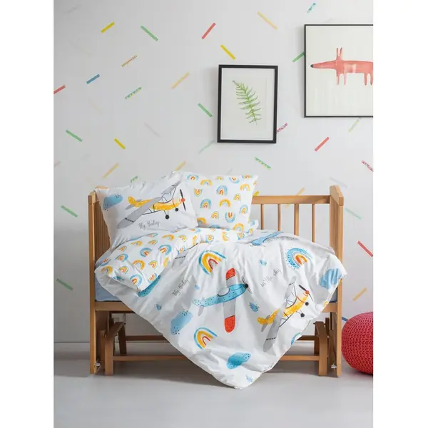 Cottonbox Bebek Nevresim Takımı Sky Mavi
