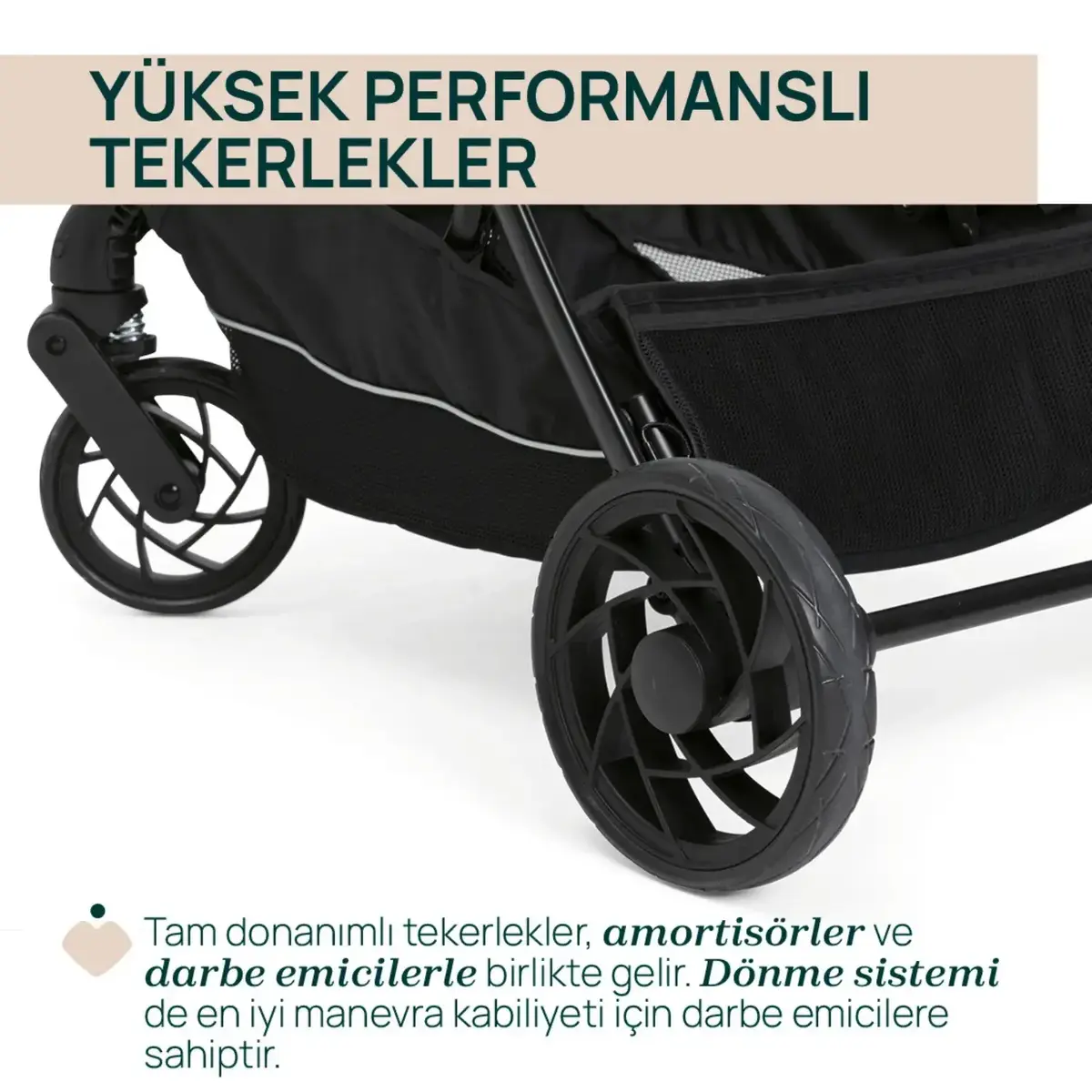 Chicco One4Ever Lounge Bebek Arabası Black Beauty