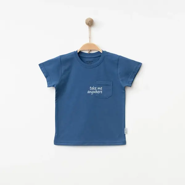 Winimo T-Shirt Take Me Baskılı İndigo