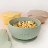 OiOi Vakum Tabanlı Silikon Kapaklı Kase6+ Ay Aqua Green
