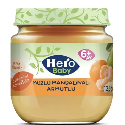 Ülker Hero Baby Kavanoz Maması Muz Mandalina Armut 125 gr