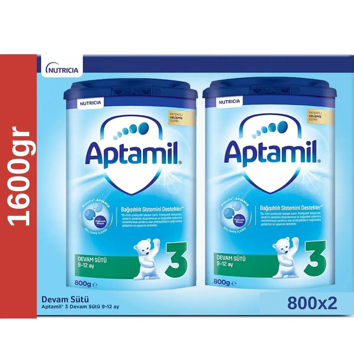 Aptamil 3 Devam Sütü 800 Gr x2