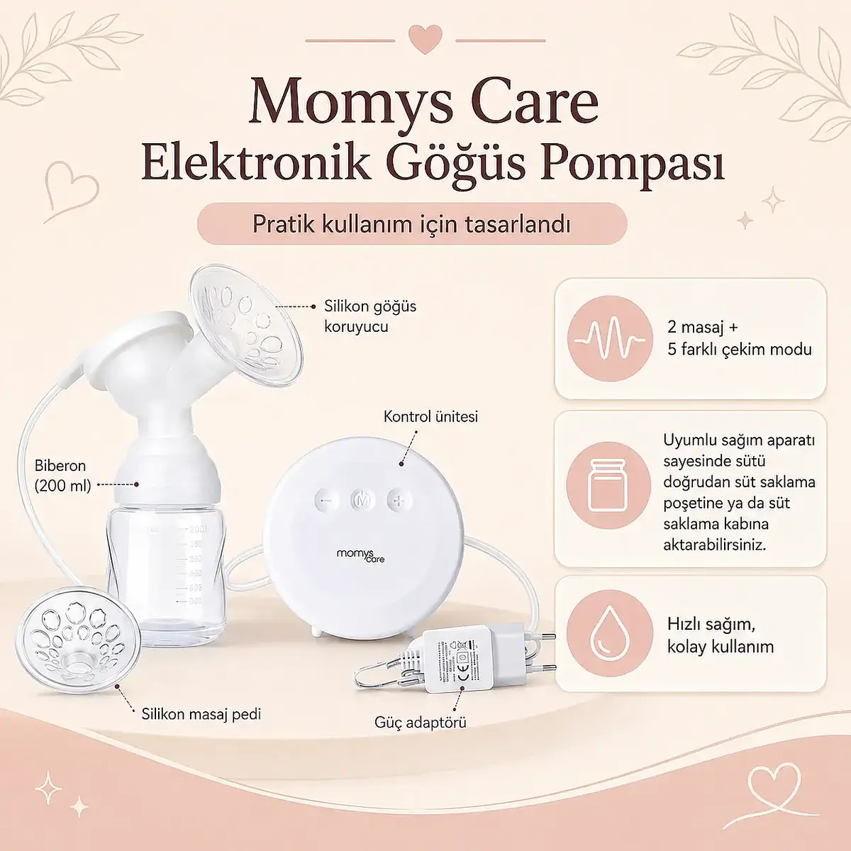 Momys Care Elektronik Göğüs Pompası