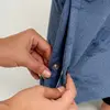 Moi Noi Tulum Çıtçıtlı Mavi Alacalı