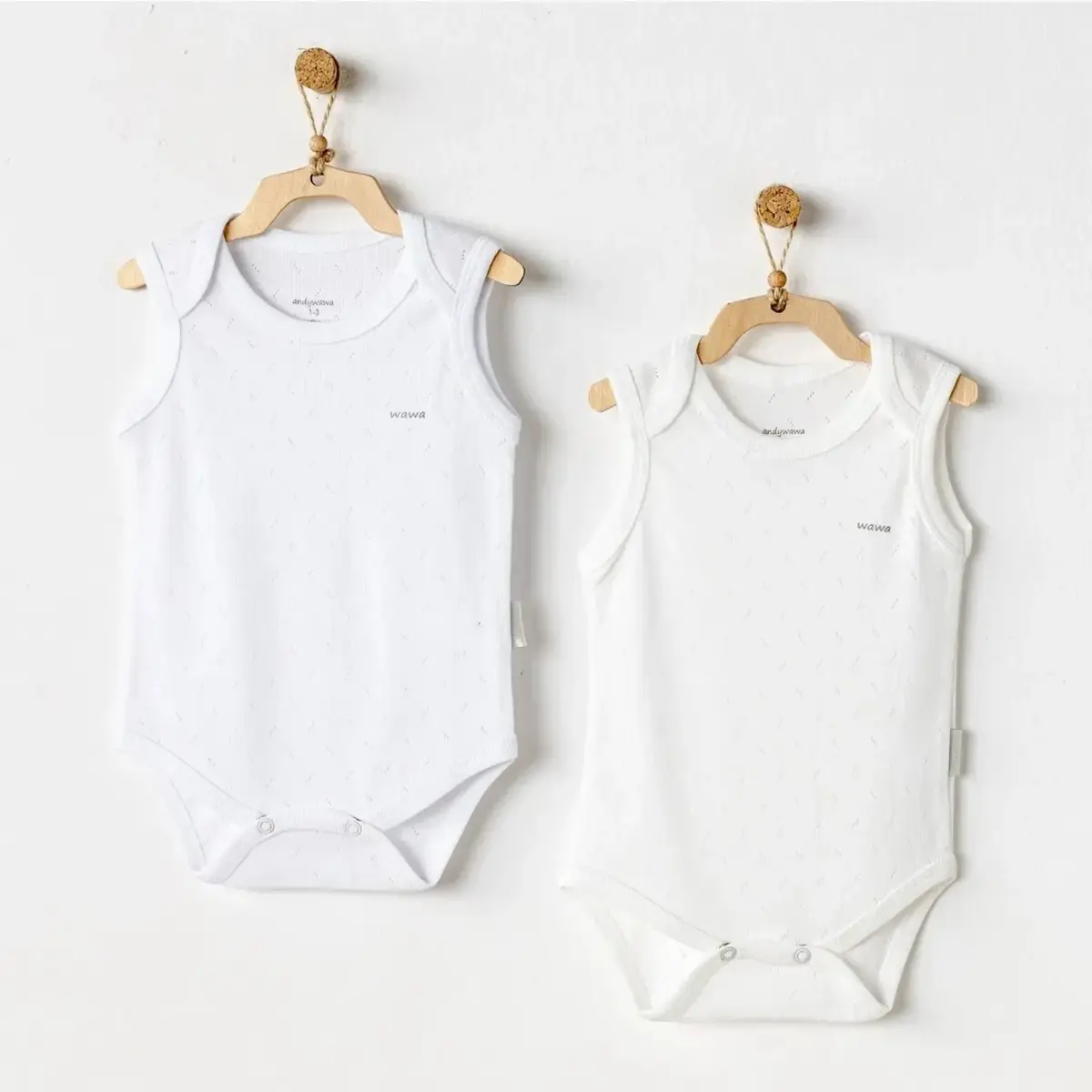 Andy Wawa Atlet Body 2li Jacquard Basic Ekru - Beyaz Andy Wawa Atlet Body 2li Jacquard Basic Ekru - Beyaz