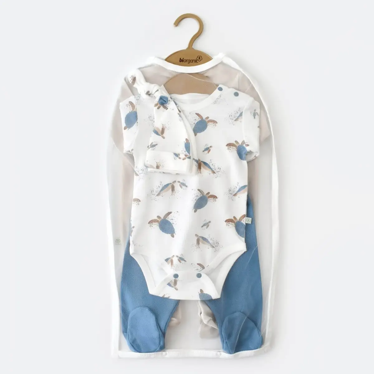 Bibaby Organik Tulum Takımı Tüllü Caretta In Live Taş - İndigo