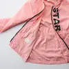 Midimod Yağmurluk Star Baskılı Pembe