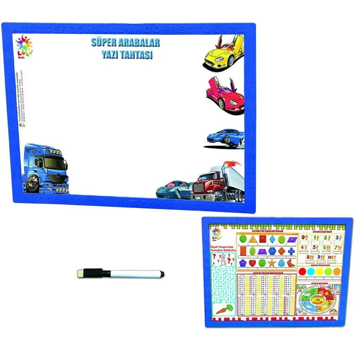 Laço Kids Süper Arabalar Yazı Tahtası