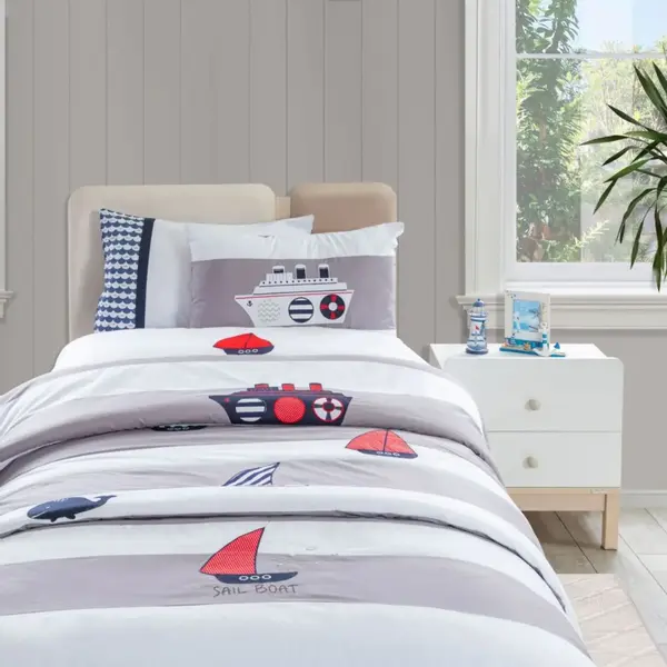 Pierre Cardin Marin Tek Kişilik Nevresim Takımı 3lü