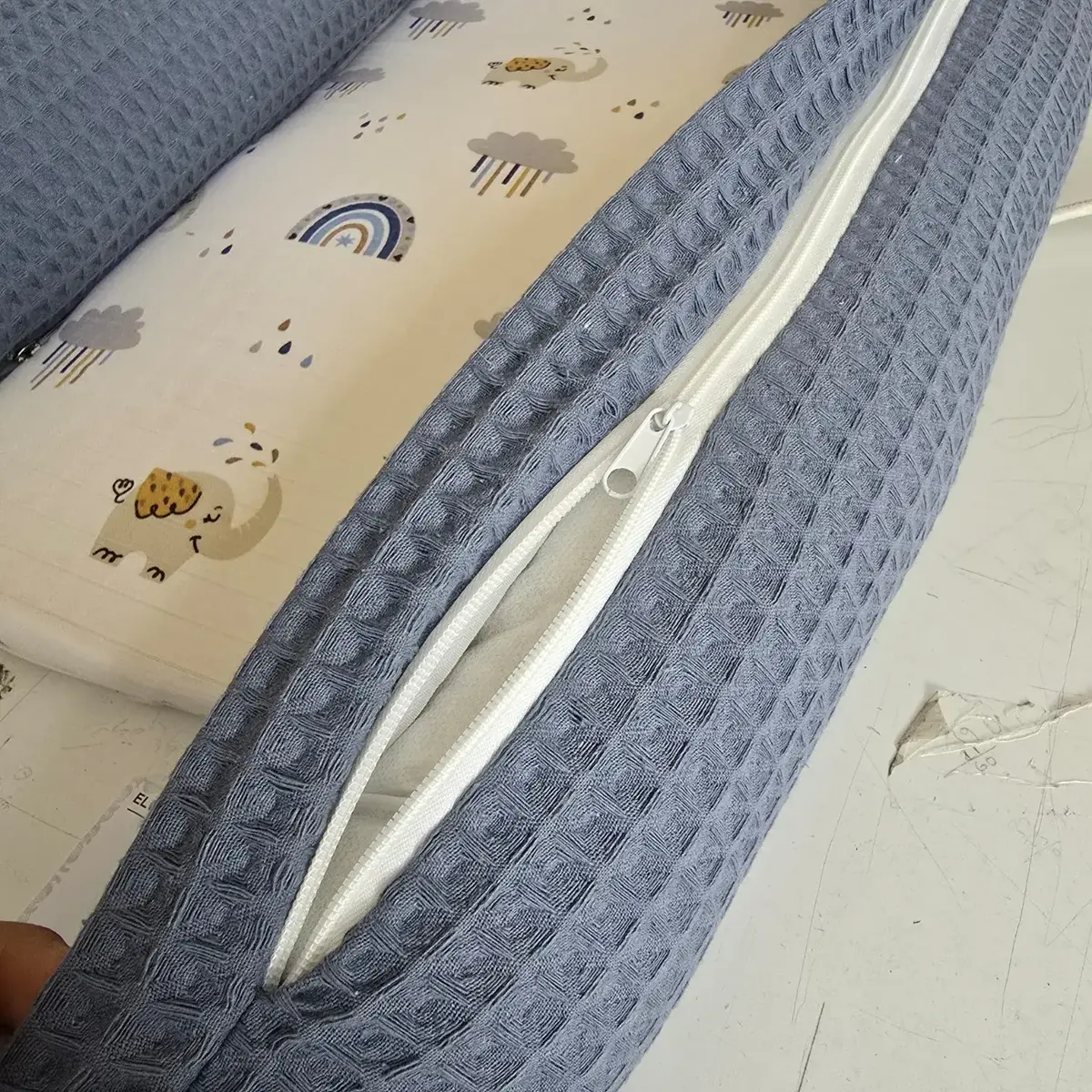 Bm Care Babynest Anne & Baba Yanı Yatağı Mavi Gökkuşağı