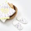 Bibaby Organik Havlu Takımı Love You Baby Yellow Lavender