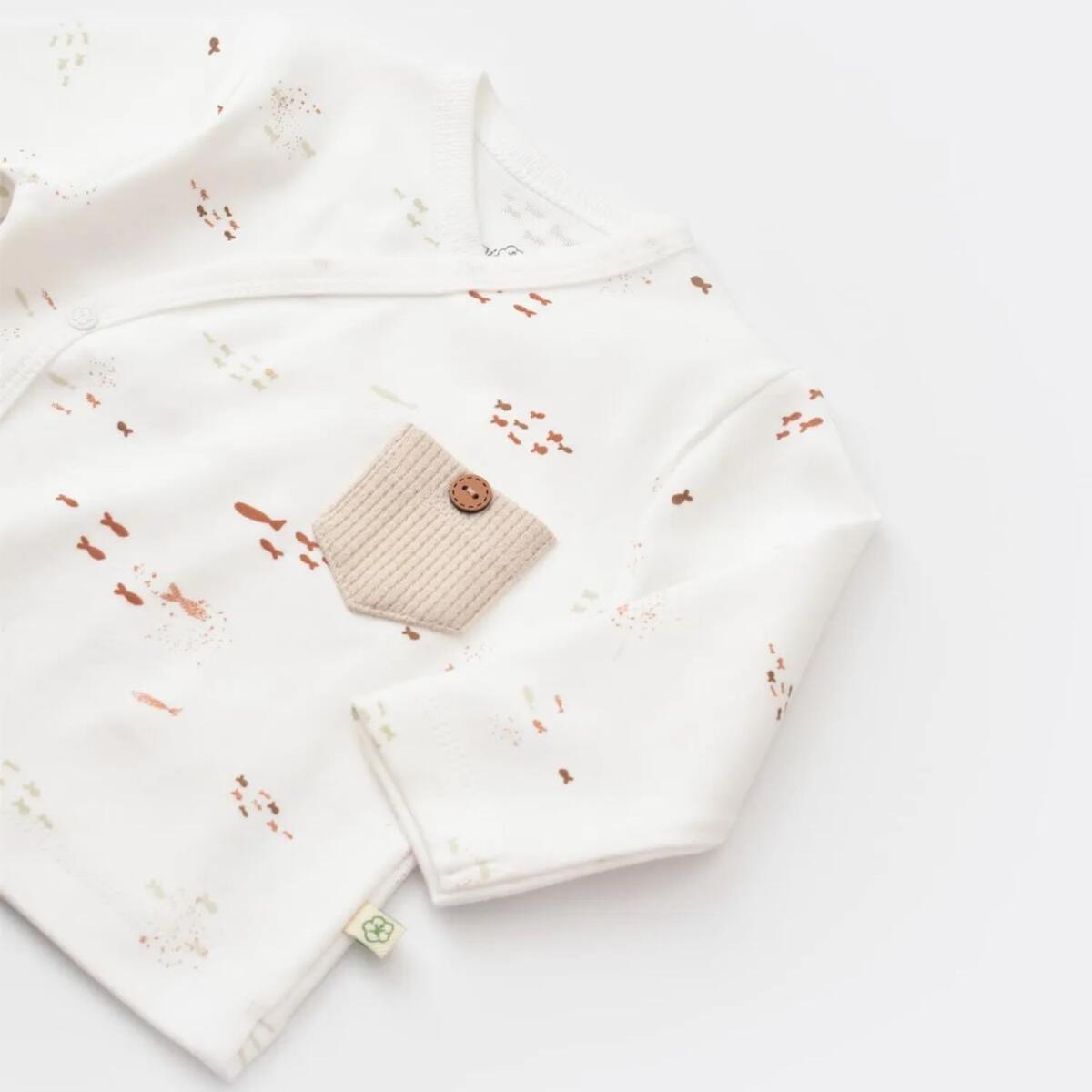 Bibaby Organik Zıbın Takımı 3lü Magic Starfish Latte