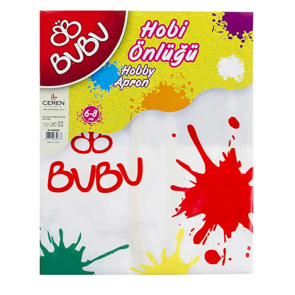 Bu-Bu Önlük 6-8 Yaş  Su Geçirmez