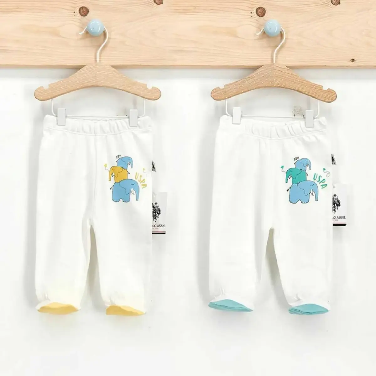 U.S Polo Pantolon Patikli 2li Krem