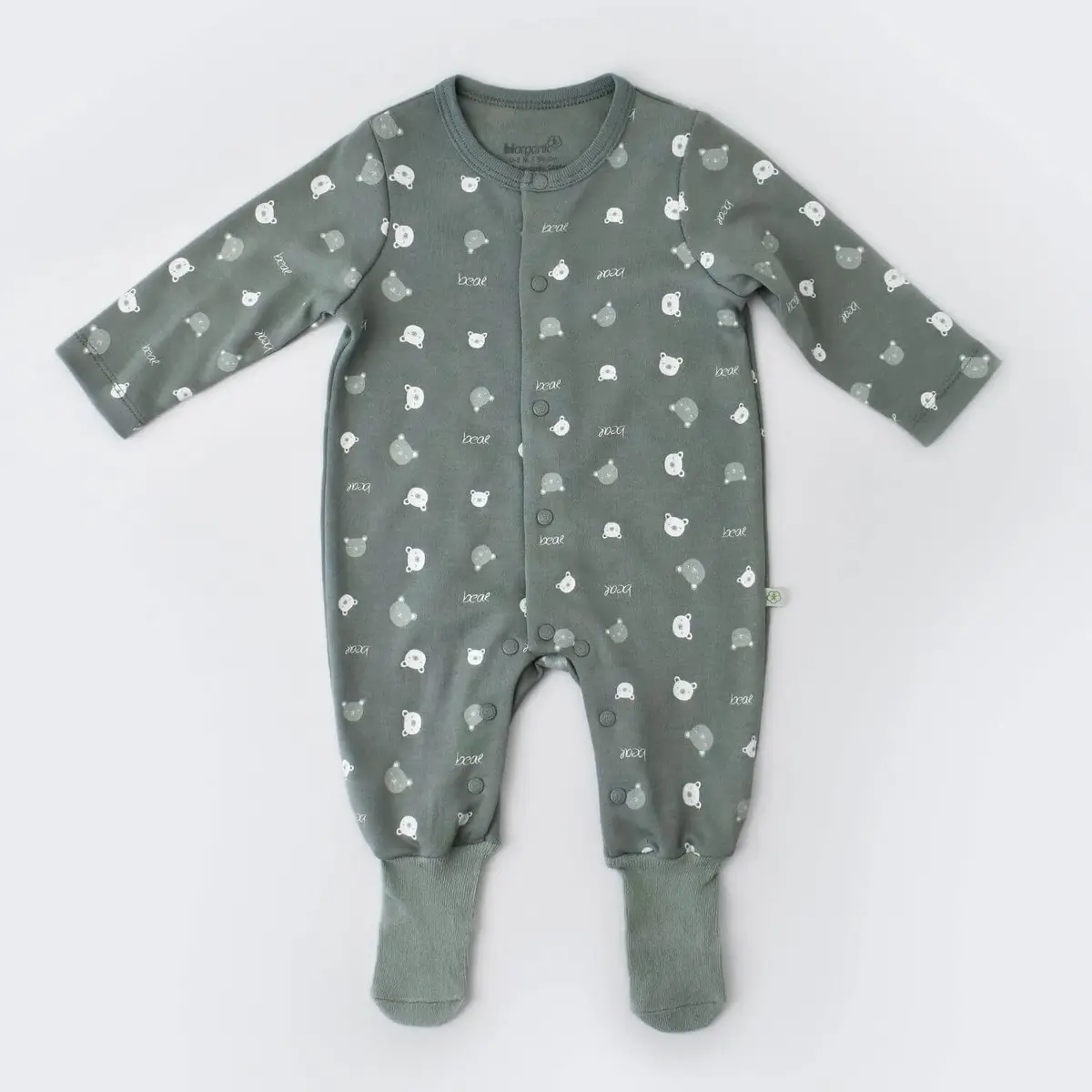 Bibaby Organik Tulum Hug Me Bear Yeşil