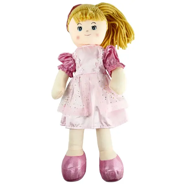 Vardem Parlak Elbiseli Bez Bebek 50 cm 