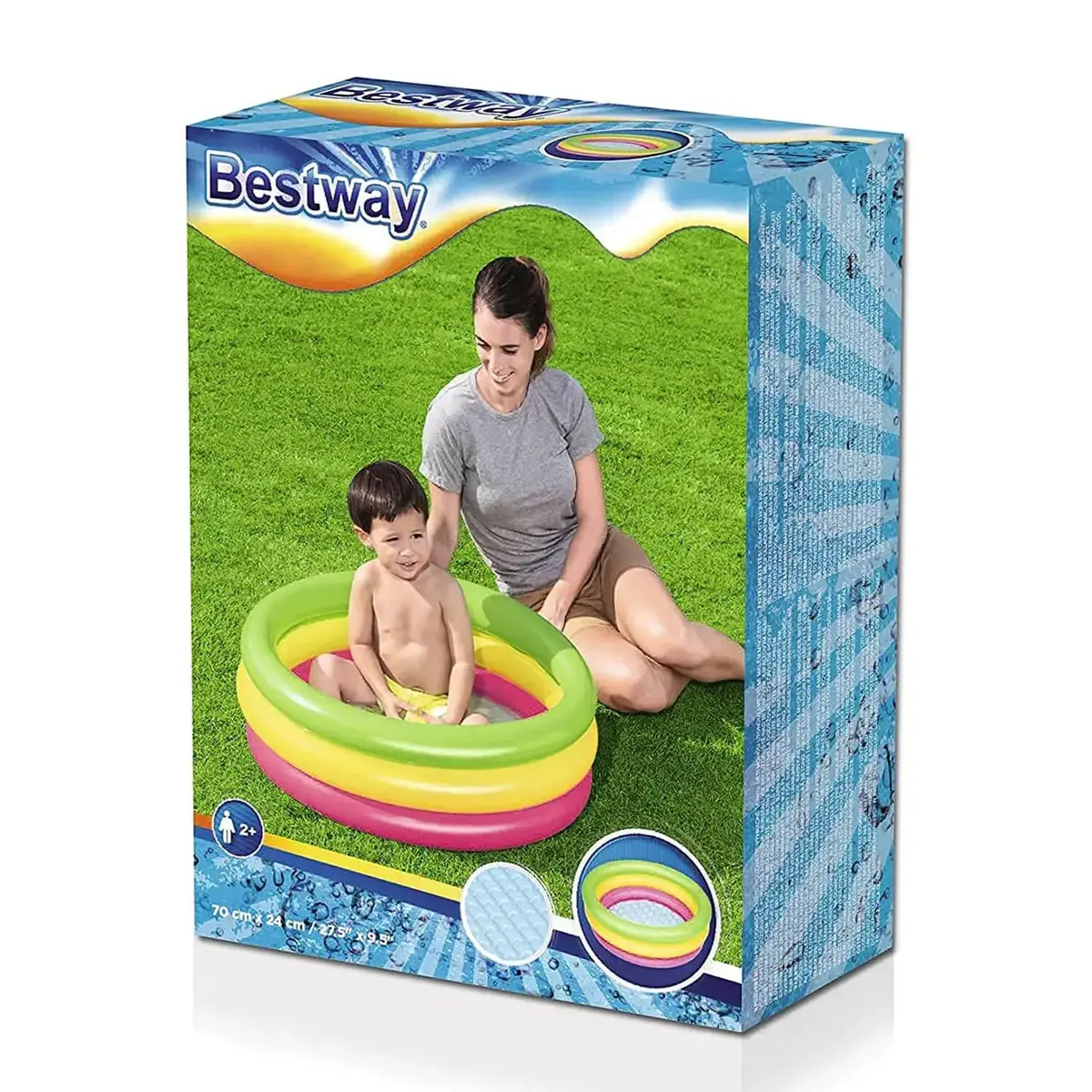 Bestway Havuz 3 Boğum Şişme Taban 70x24 cm