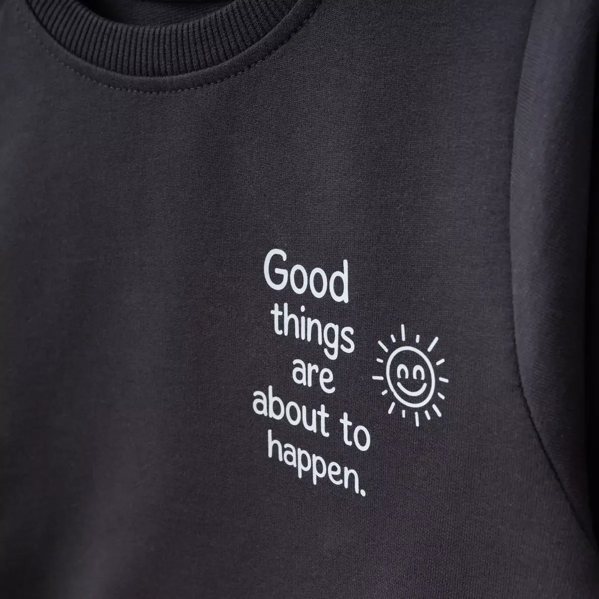 Bebolly 2li Takım Good Things Baskılı Füme