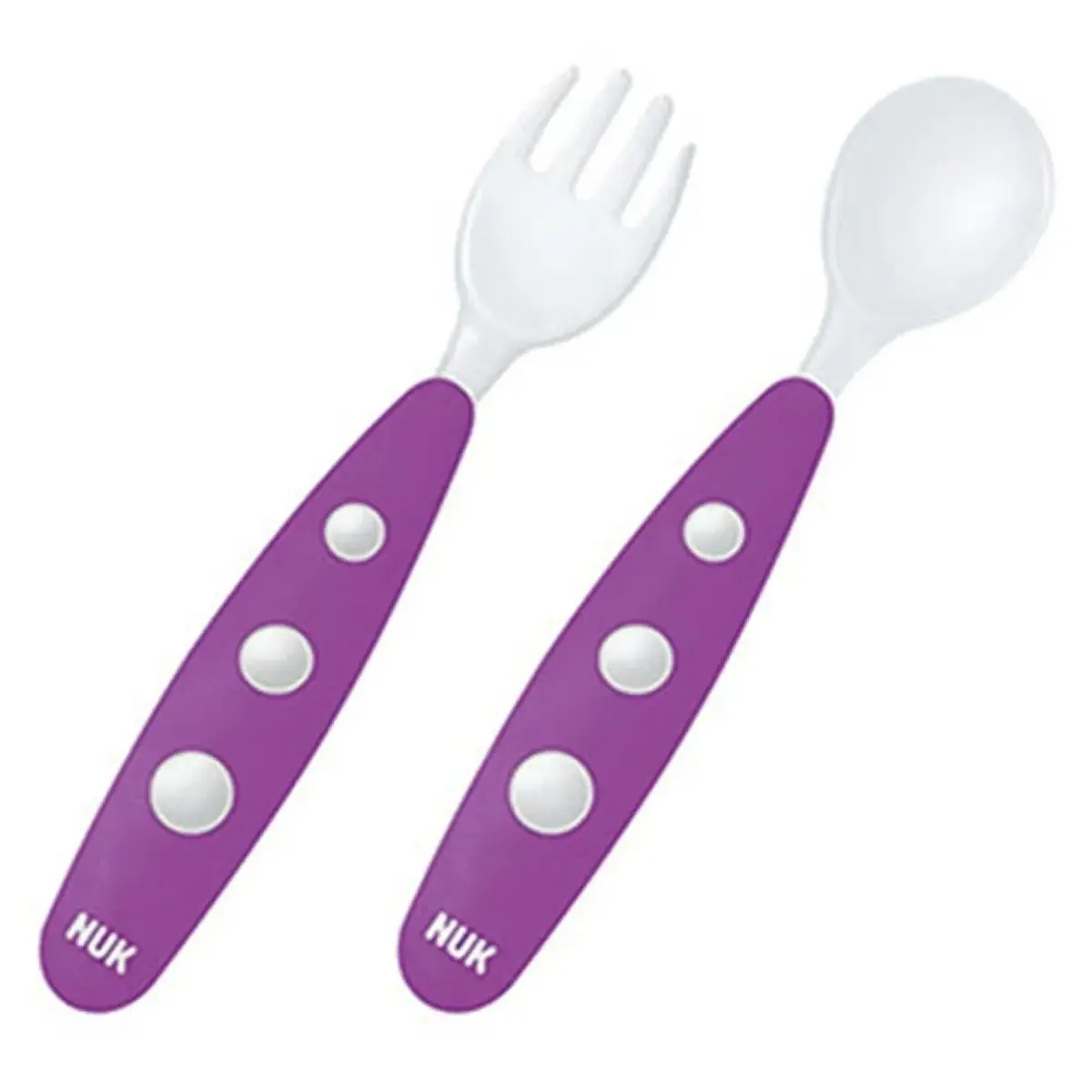 Nuk Mini Çatal Kaşık Seti Mor Nuk Mini Çatal Kaşık Seti Mor